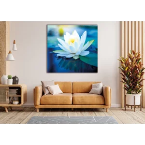 DEKORATİF ÇİÇEK KANVAS TABLO