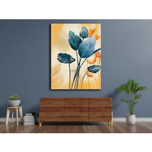 DEKORATİF ÇİÇEK KANVAS TABLO