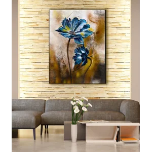 DEKORATİF ÇİÇEK KANVAS TABLO