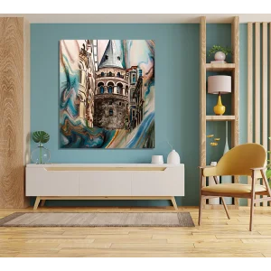 Galata Kulesi Kanvas Tablo