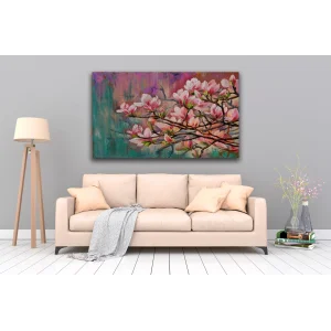 SAKURA ÇİÇEĞİ KANVAS TABLO