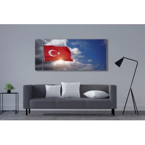 TÜRK BAYARAĞI KANVAS TABLO