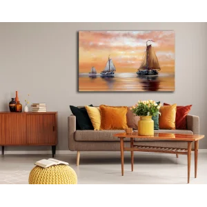 YELKENLİLER KANVAS TABLO