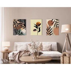 3 Parça Boho Kanvas Tablo