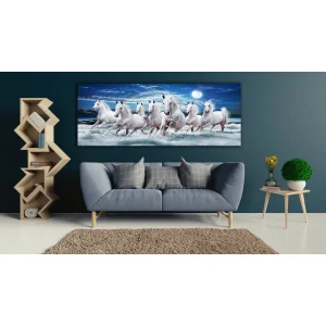 BEYAZ KOŞAN ATLAR KANVAS TABLO