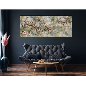 DEKORATİF ÇİÇEK KANVAS TABLO