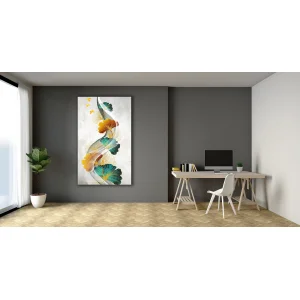 DEKORATİF ÇİÇEK KANVAS TABLO