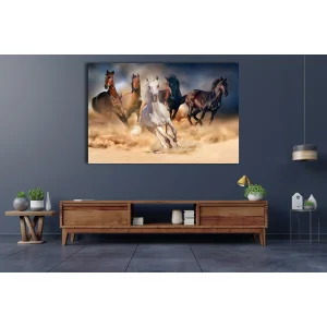KOŞAN ATLAR KANVAS TABLO