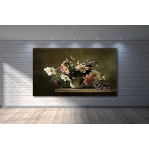 VAZODA ÇİÇEK KANVAS TABLO