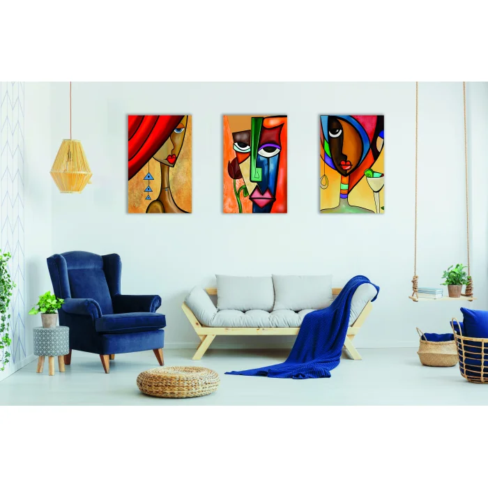 3 PARÇA ANİME KANVAS TABLO