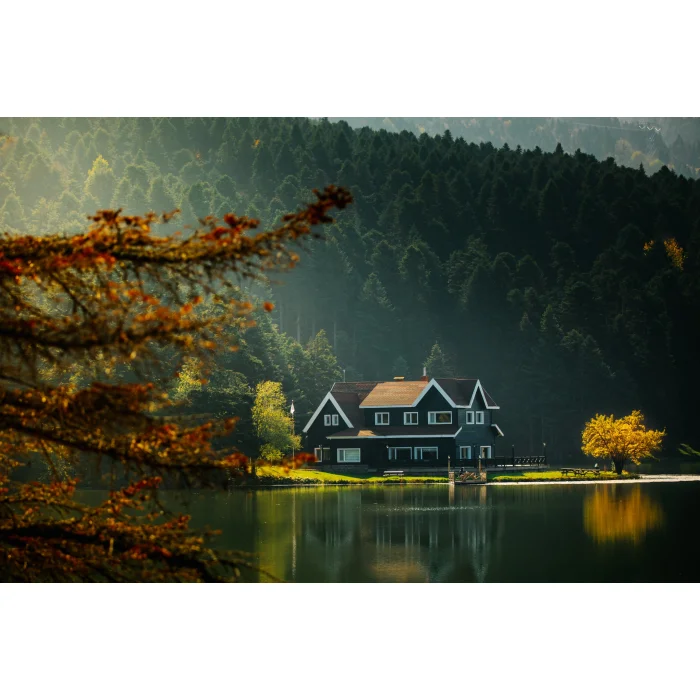 ABANT GÖLÜ MANZARALI KANVAS TABLO