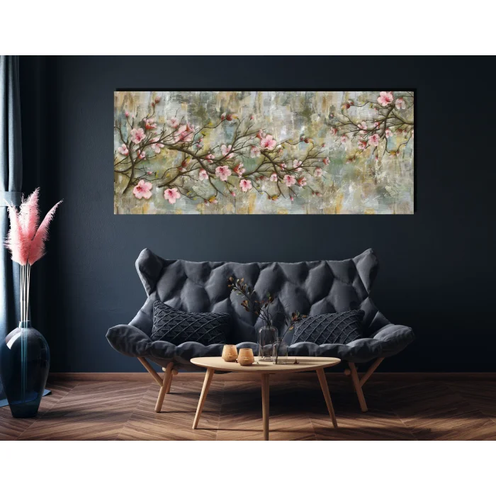 DEKORATİF ÇİÇEK KANVAS TABLO