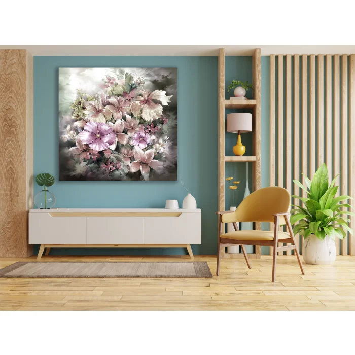 DEKORATİF ÇİÇEKLER KANVAS TABLO