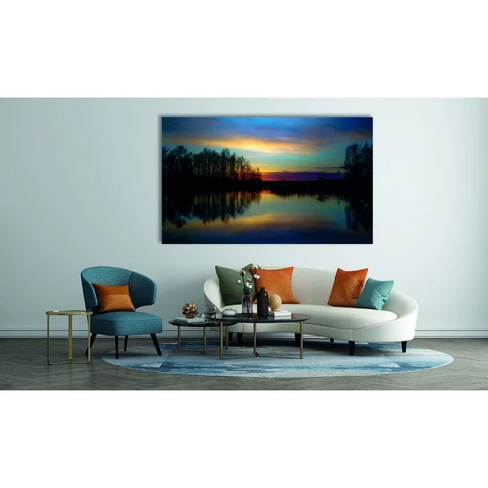 GÖL MANZARASI KANVAS TABLO