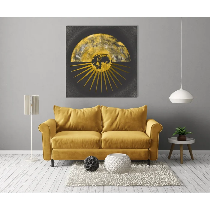 Güneş ve Dünya Kanvas Tablo