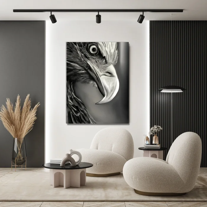 Kartal Bakışı Kanvas Tablo