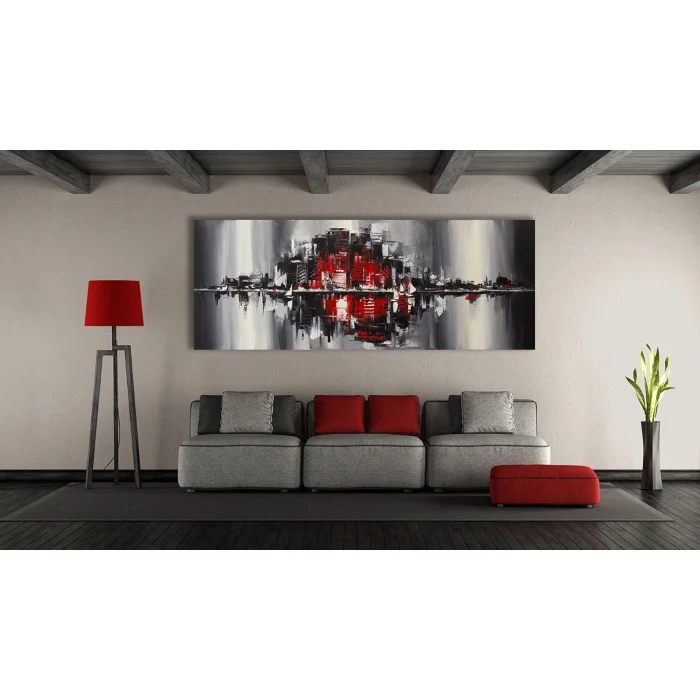 MODERN SOYUT ŞEHİR KANVAS TABLO