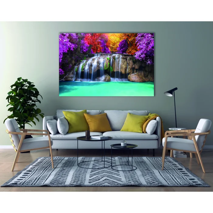 ŞELALE MANZARALI KANVAS TABLO