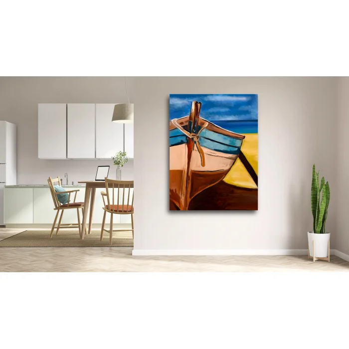 BALIKÇI KAYIĞI KANVAS TABLO