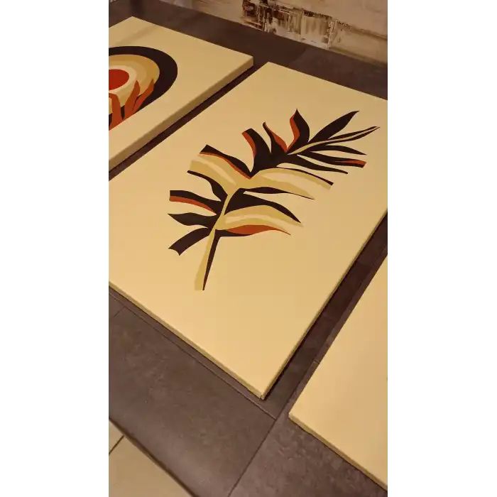 BOHO STYLE 3 PARÇA KANVAS TABLO