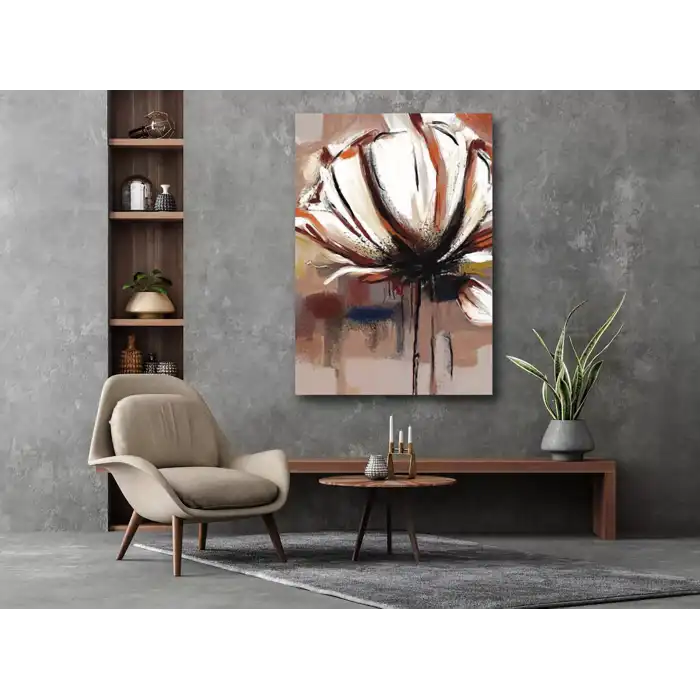 DEKORATİF ÇİÇEK KANVAS TABLO