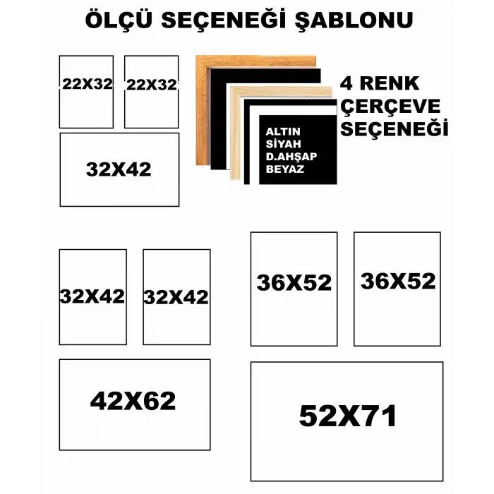 3 Parça Çerçeveli Dekoratif Çiçekler Ahşap Tablo seti, Ev Dekoru