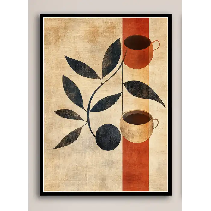 Bestablo 3 Parça Çerçeveli Vazolar Boho Ahşap Tablo Seti, Ev Dekoru Bestablo