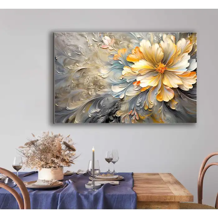 Bestablo Dekoratif Çiçek Kanvas Tablo Bestablo