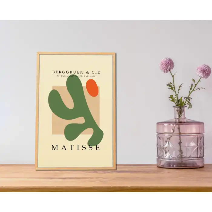 Çerçeveli Matisse Ahşap Tablo, Ev Dekoru, Soyut Tablo