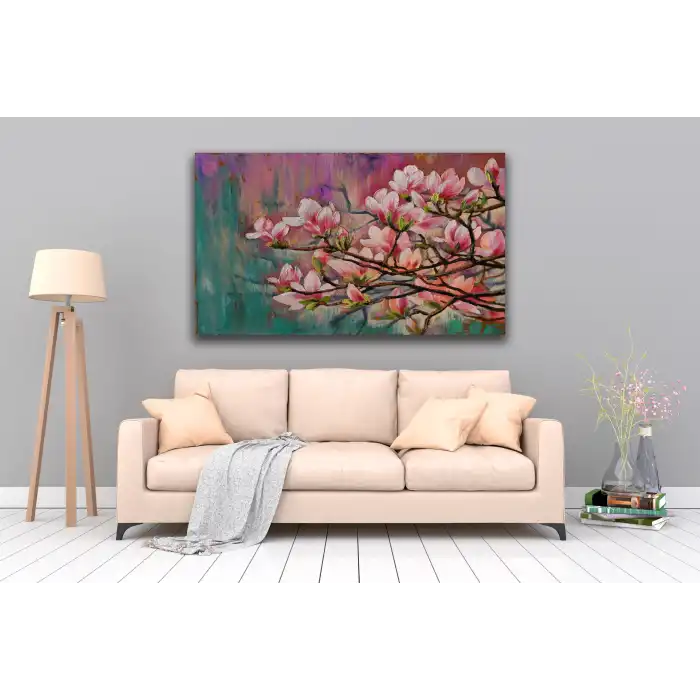 SAKURA ÇİÇEĞİ KANVAS TABLO