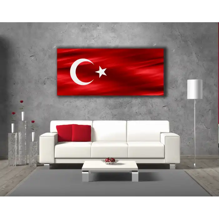 TÜRK BAYARAĞI KANVAS TABLO