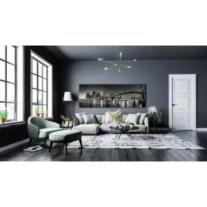 PANORAMİK ŞEHİR MANZARASI KANVAS TABLO