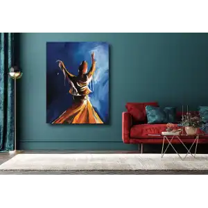 RENKLİ SEMAZEN KANVAS TABLO