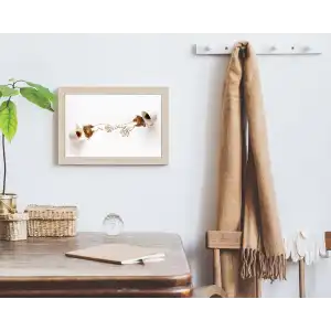 1 Parça Çerçeveli Kahve, Çay, Mutfak Köşesi Ahşap Tablo Seti