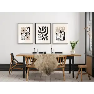 Bestablo 3 Parça Çerçeveli Dekoratif Ahşap Tablo Seti Bestablo