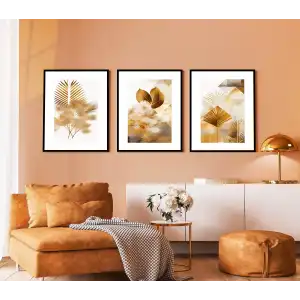 Bestablo 3 Parça Çerçeveli Dekoratif Ahşap Tablo Seti Bestablo