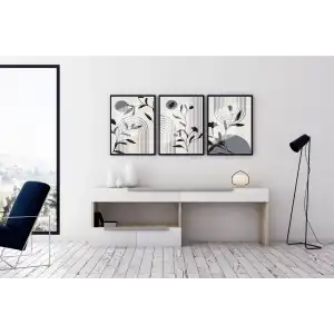 Bestablo 3 Parça Çerçeveli Dekoratif Ahşap Tablo Seti Bestablo