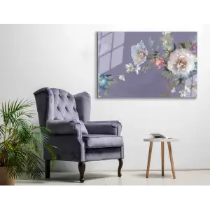 Bestablo Dekoratif Çiçekler Cam Tablo Bestablo