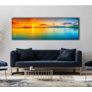 PANORAMİK GÜN BATIMI KANVAS TABLO