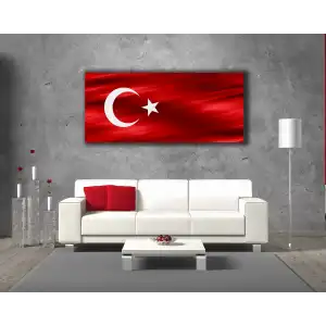 TÜRK BAYARAĞI KANVAS TABLO