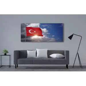 TÜRK BAYARAĞI KANVAS TABLO