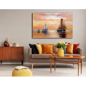 YELKENLİLER KANVAS TABLO