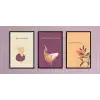 3lü Dekoratif Çerçeveli Tablo Life , Ev Dekoru , Soyut Tablo , Ahşap Tablo