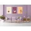 3lü Dekoratif Çerçeveli Tablo Life , Ev Dekoru , Soyut Tablo , Ahşap Tablo
