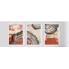 3lü Dekoratif Desenli Çerçeveli Tablo , Ev Dekoru , Soyut Tablo , Ahşap Tablo