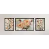 Açan Güller Çerçeveli Ahşap Tablo Seti, 3 Parça, Duvar Tablosu