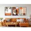 Bestablo 3 Parça Çerçeveli Bohem Ahşap Tablo Seti Bestablo