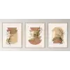 Bestablo 3 Parça Çerçeveli Dekoratif Boho Ahşap Tablo Seti Bestablo