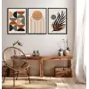 Bestablo 3 Parça Çerçeveli Dekoratif Boho Ahşap Tablo Seti, Ev Dekoru Bestablo