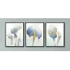 Bestablo 3 Parça Çerçeveli Dekoratif Çiçekler Ahşap Tablo Seti Bestablo